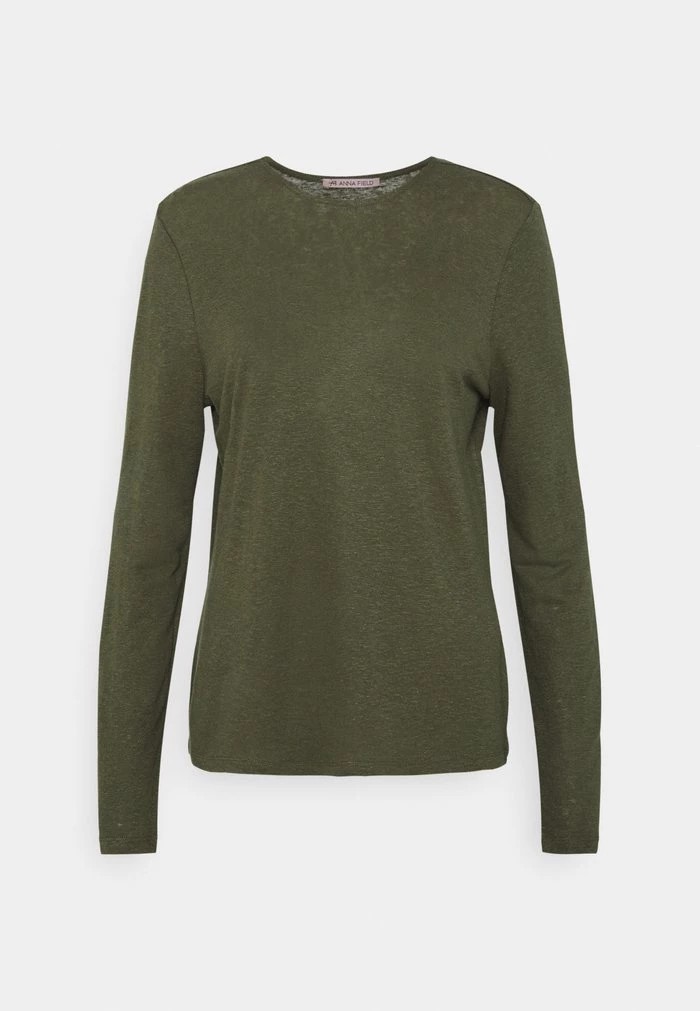 T-Shirt ANNA FIELD Anna Field Long Sleeved Top Vert Olive Femme | VFF-6004611